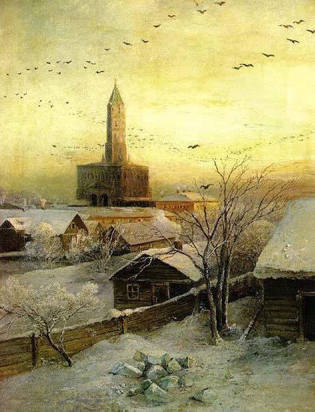 Alexei Savrasov Sukharev Tower China oil painting art